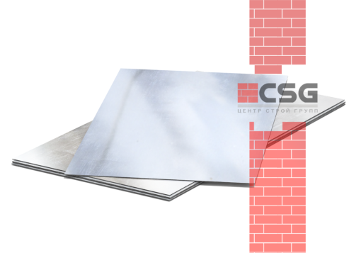 Лист оцинкованный 0.55х1250х2500 2 кл КР пром_пас 