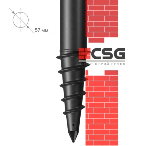 Свая винтовая СВЛНШ-57/шуруп/2000 по выгодным ценам в Владимире.