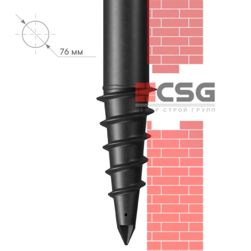 Свая винтовая СВЛНШ-76/шуруп/6000 по выгодным ценам в Владимире.