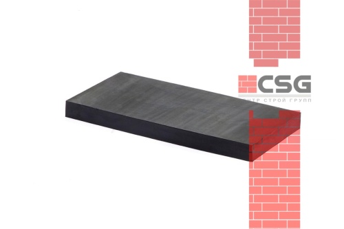 Техпластина резиновая на отвал ДСТ (скребок) 500х250х40 мм (ткань 5 слоёв)