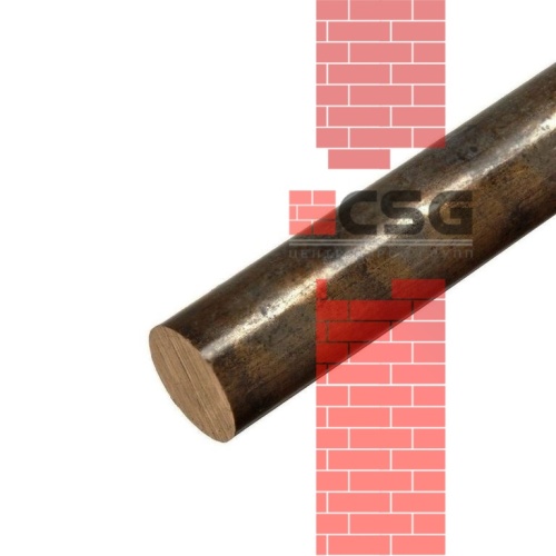 Круг бронзовый 48 прес, длина 3 м, марка БрАЖ9-4